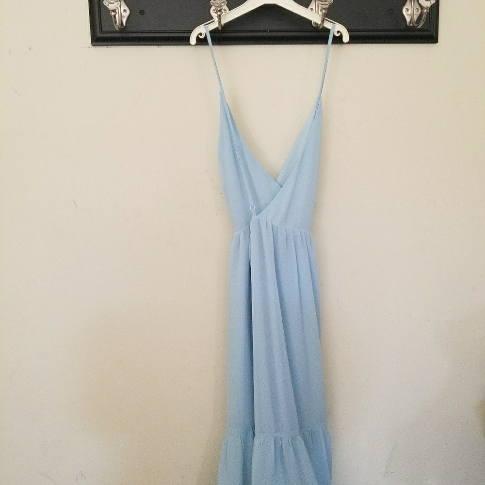 Sky blue maxi dress